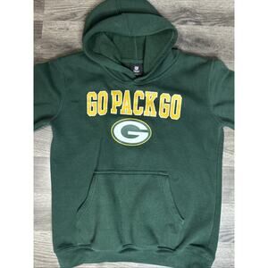GREEN BAY PACKERS HOODIE SWEATSHIRT, Youth Sz Large